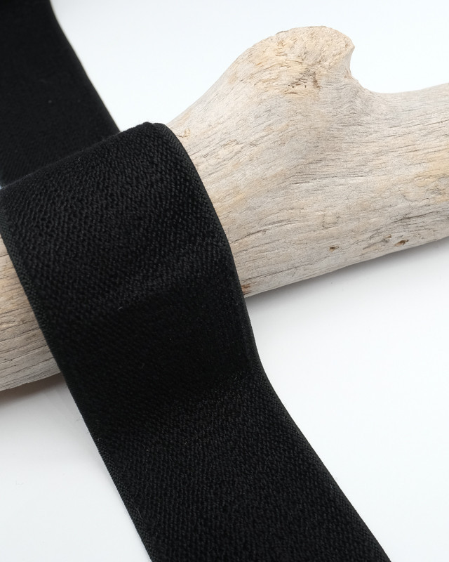 45mm Black Terry Cloth Elastic - Maison Klem